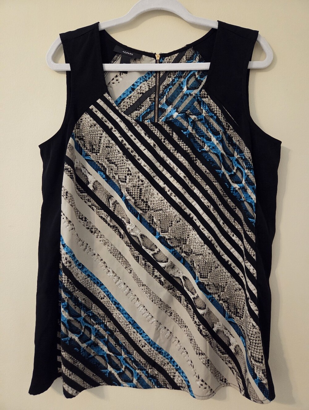 Alfani Snake Skin Tunic Top